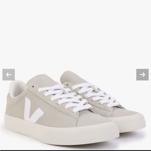 VEJA Campo leather and rubber-trimmed nubuck sneakers